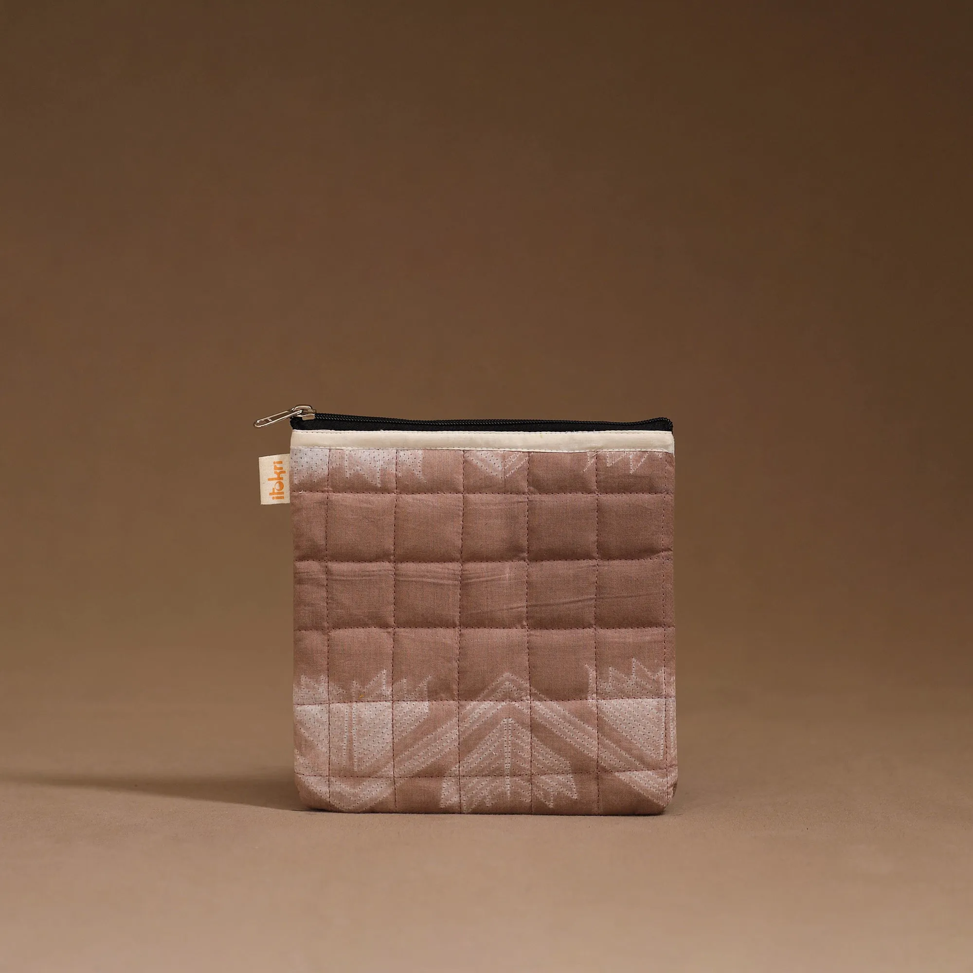 Brown - Handmade Quilted Utility Pouch 30 sold by Itokri