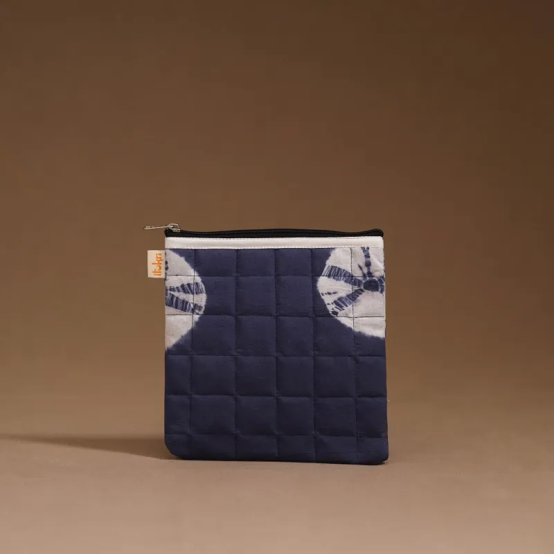 Blue - Handmade Quilted Utility Pouch 28 sold by Itokri