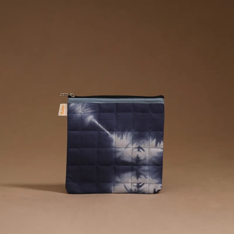Blue - Handmade Quilted Utility Pouch 25 made by Itokri