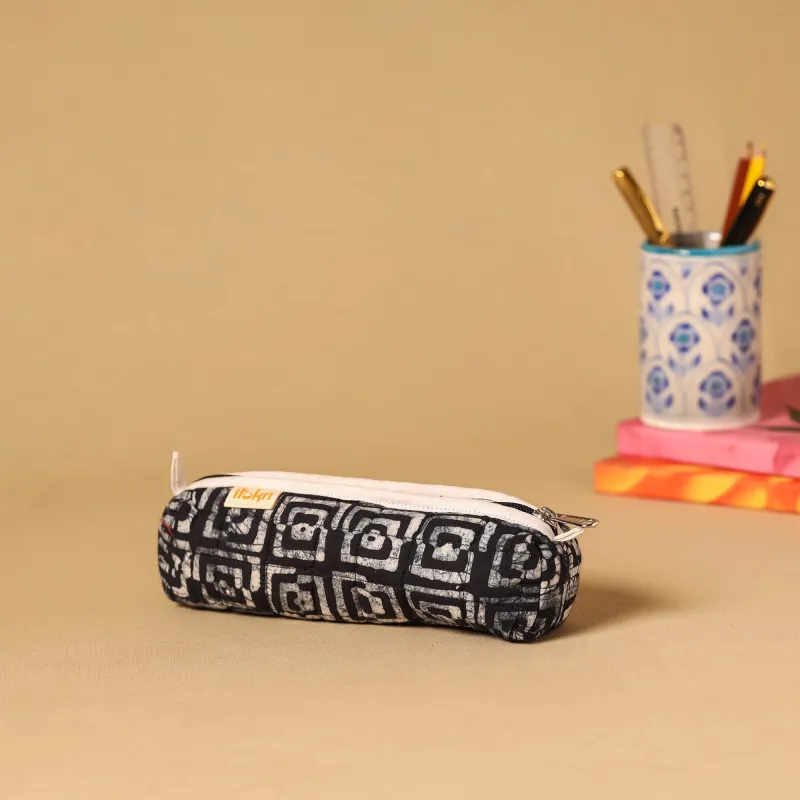 Handcrafted Quilted Pencil Pouch 17 sold by Itokri