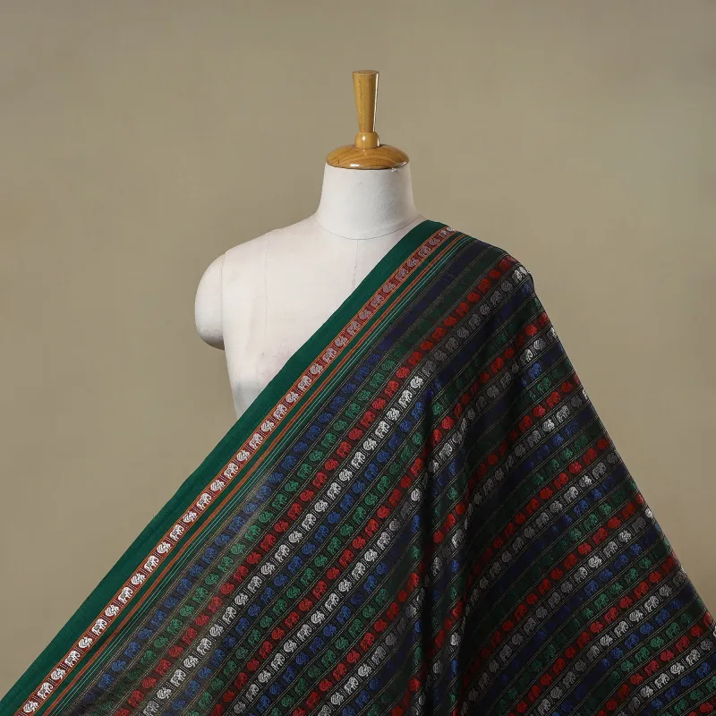 Multicolor - Karnataka Weave Silk Cotton Khun Fabric 01 sold by Itokri