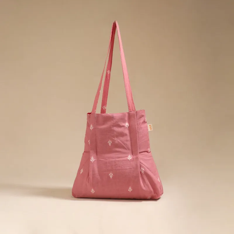 Pink - Handcrafted Fabric Jhola Bag 07 sold by Itokri