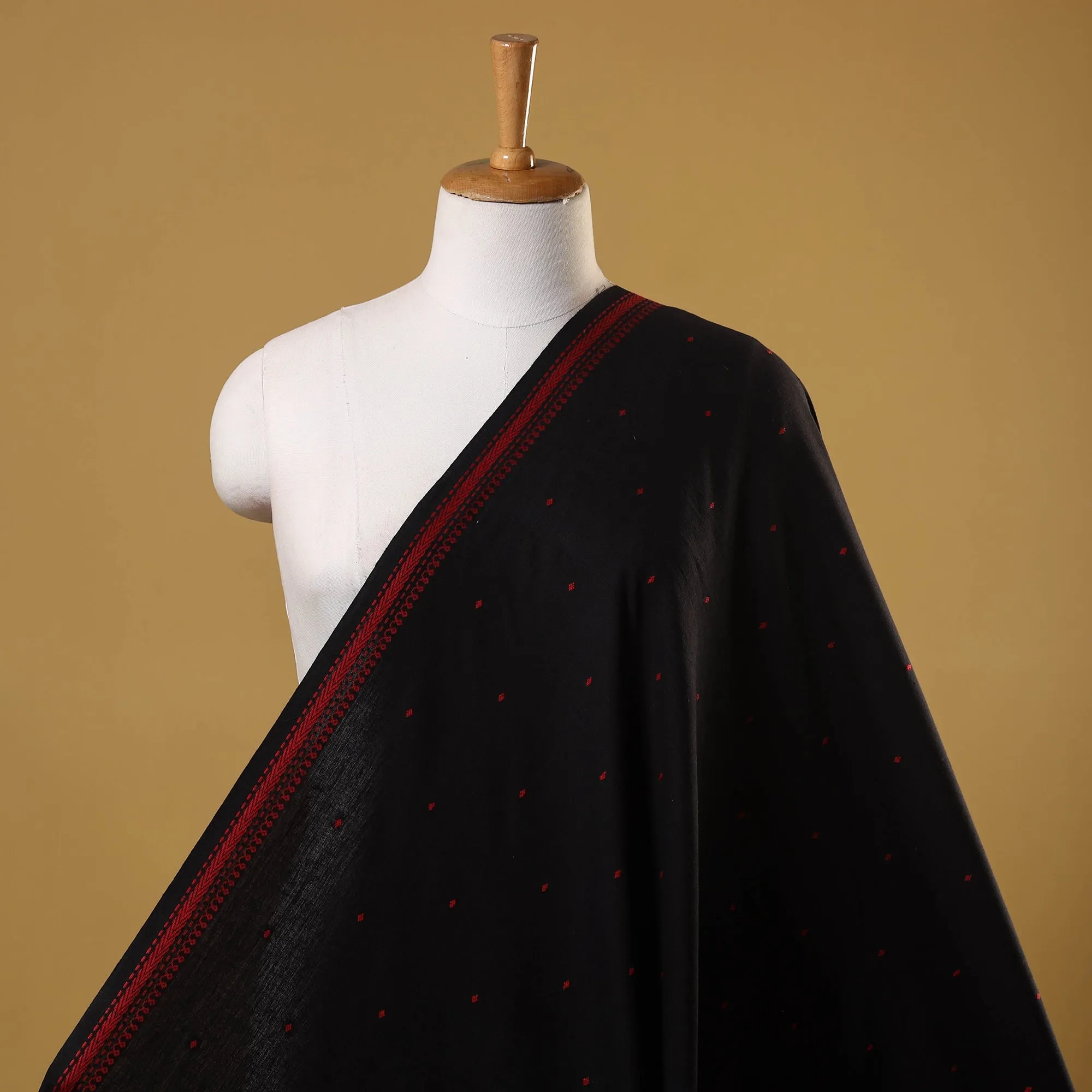 Black - Prewashed Cotton Jacquard Fabric 19 sold by Itokri