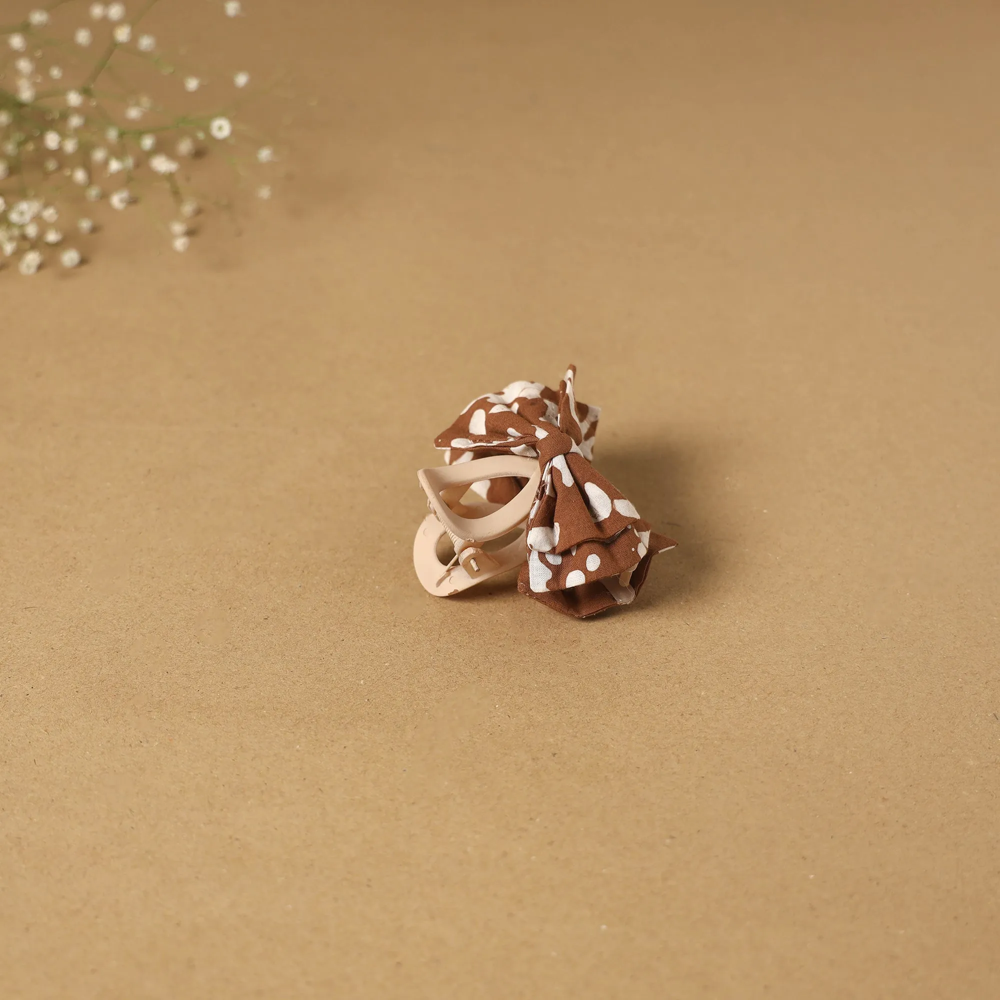 Brown - Handmade Women's Bow Hair Claw Clip 50 sold by Itokri product image thumbnail 3