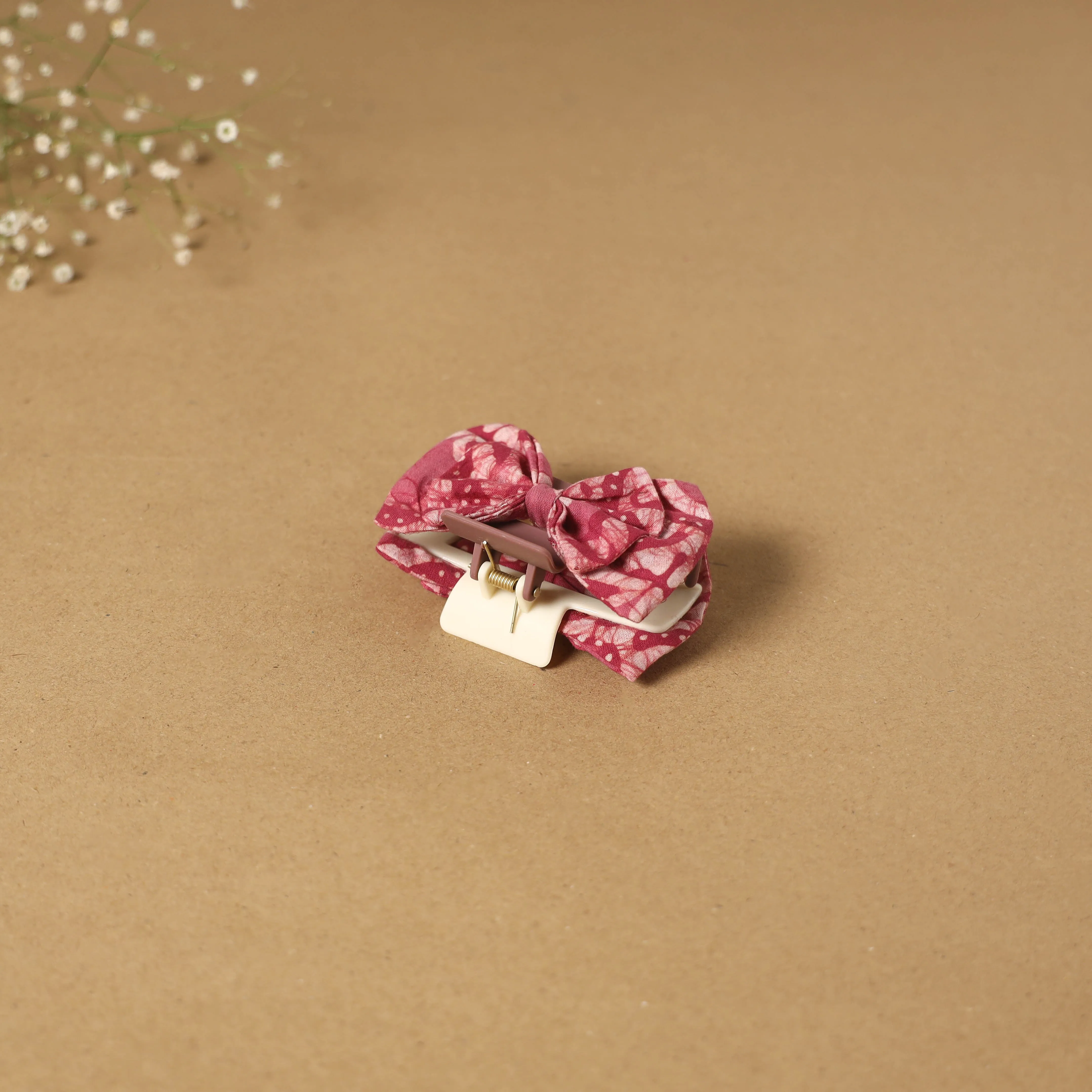 Pink - Handmade Women's Bow Hair Claw Clip 31 sold by Itokri product image thumbnail 3