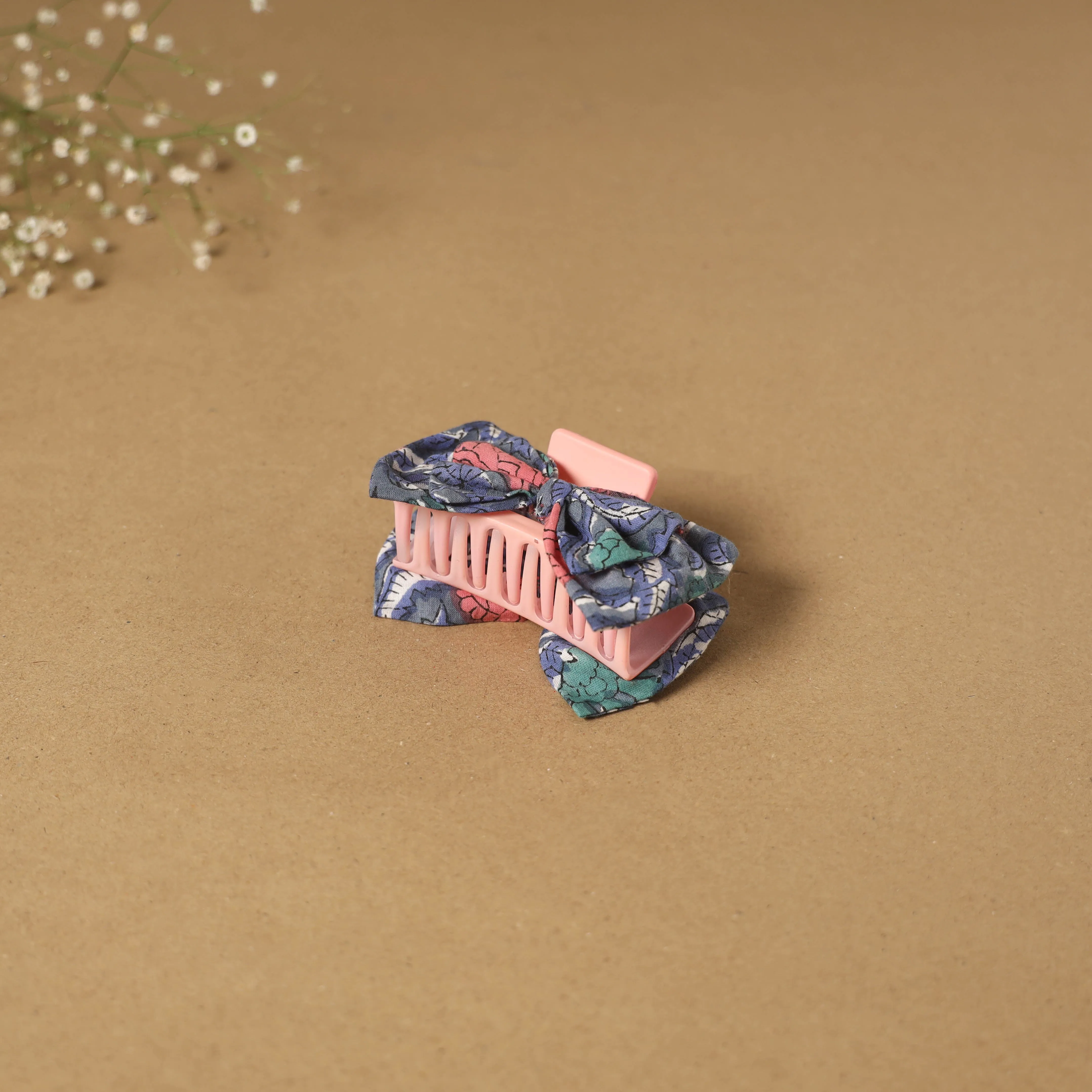 Blue - Handmade Women's Bow Hair Claw Clip 03 sold by Itokri