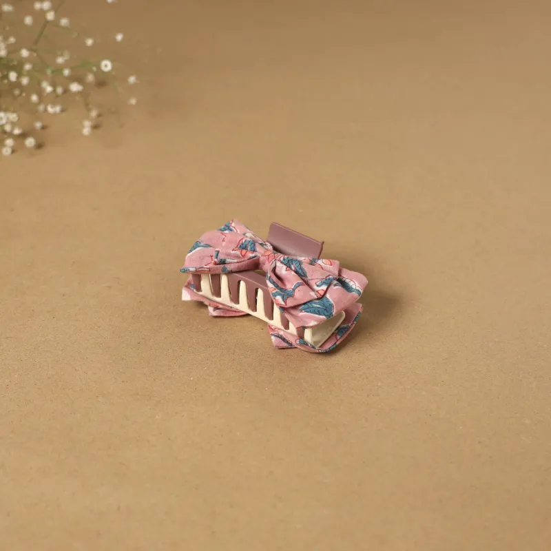 Pink - Handmade Women's Bow Hair Claw Clip 01 sold by Itokri