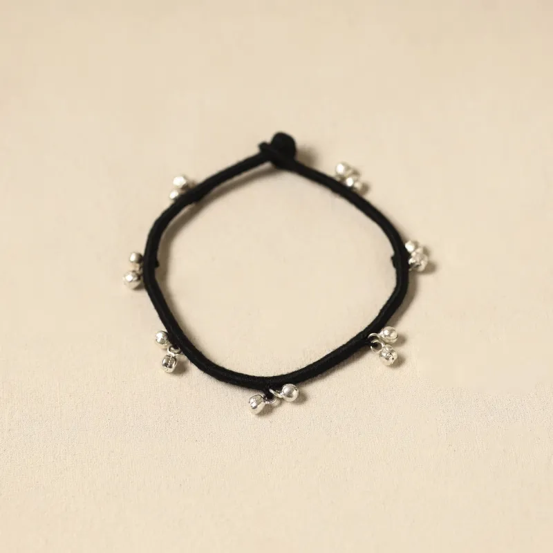 Black - Patwa Thread & Bead Work Anklet by Kailash Patwa 78 sold by Itokri
