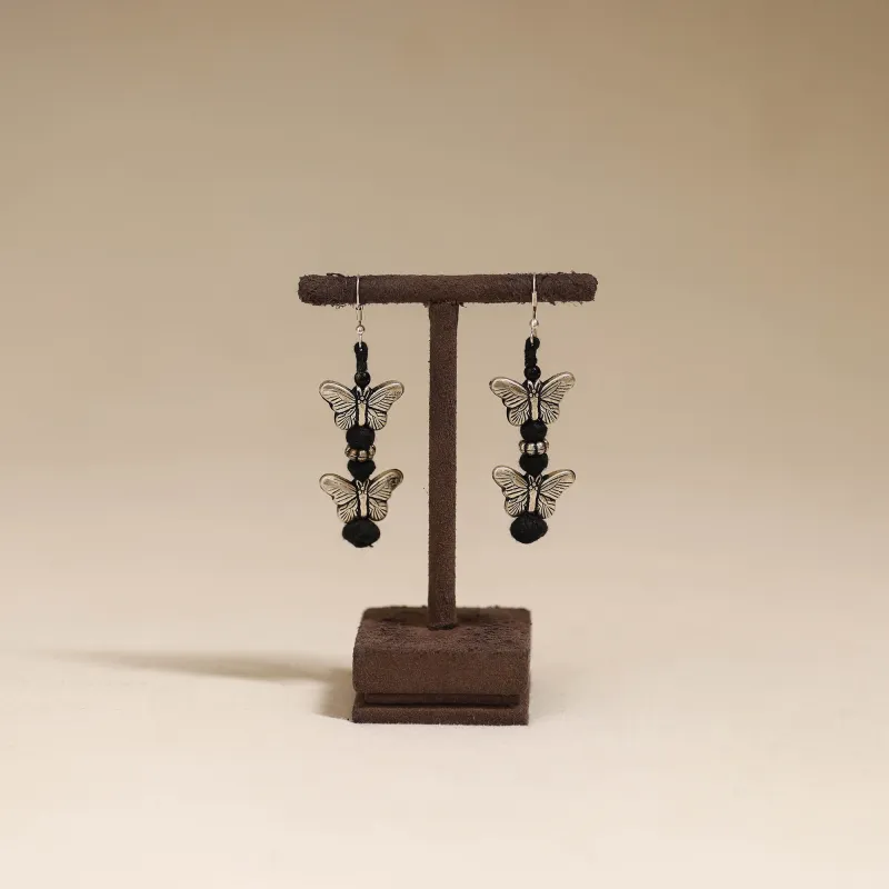 Black - Patwa Thread Beads Earrings by Kailash Patwa 66 sold by Itokri