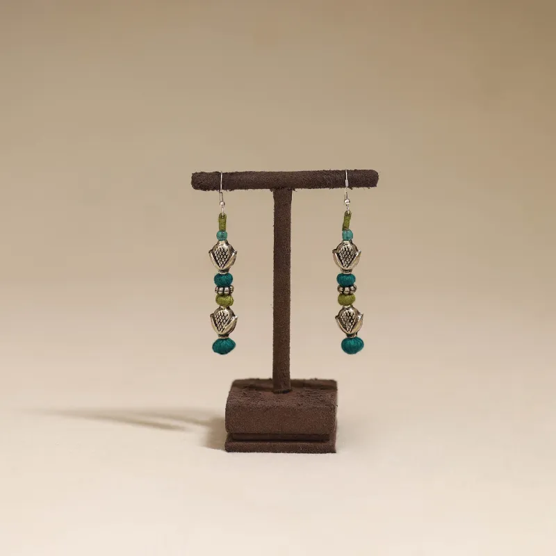 Green - Patwa Thread Beads Earrings by Kailash Patwa 63 sold by Itokri