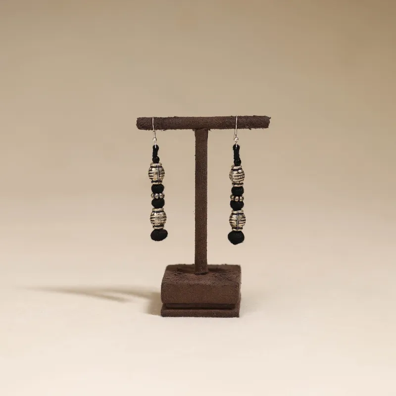 Black - Patwa Thread Beads Earrings by Kailash Patwa 58 sold by Itokri