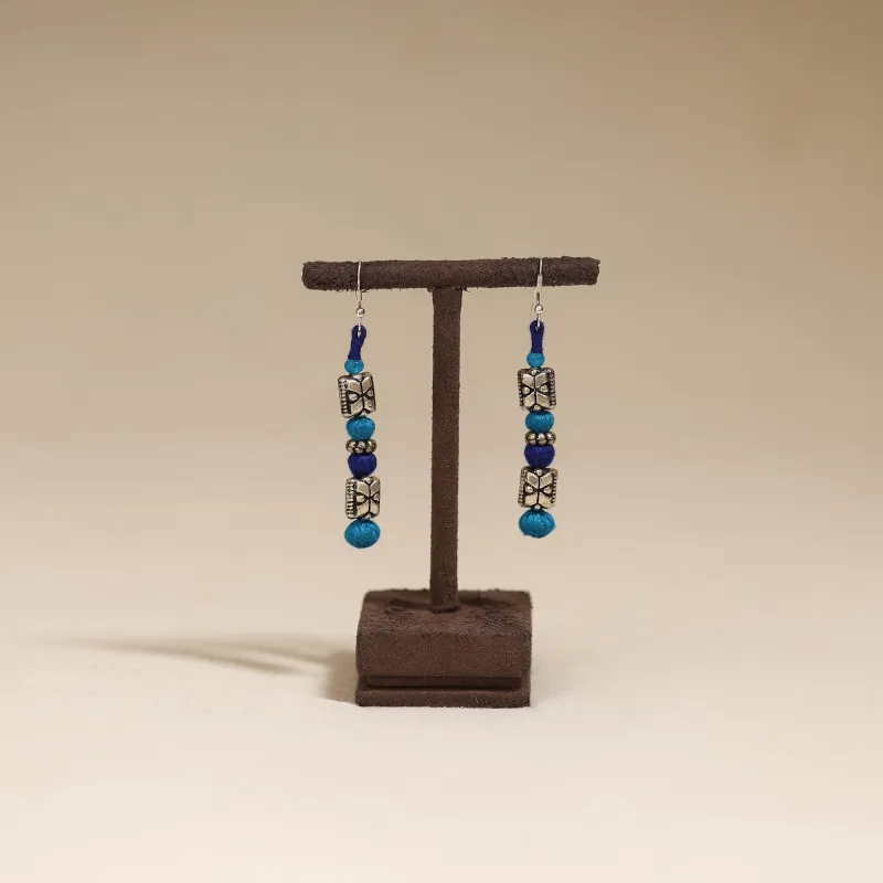 Blue - Patwa Thread Beads Earrings by Kailash Patwa 54 sold by Itokri