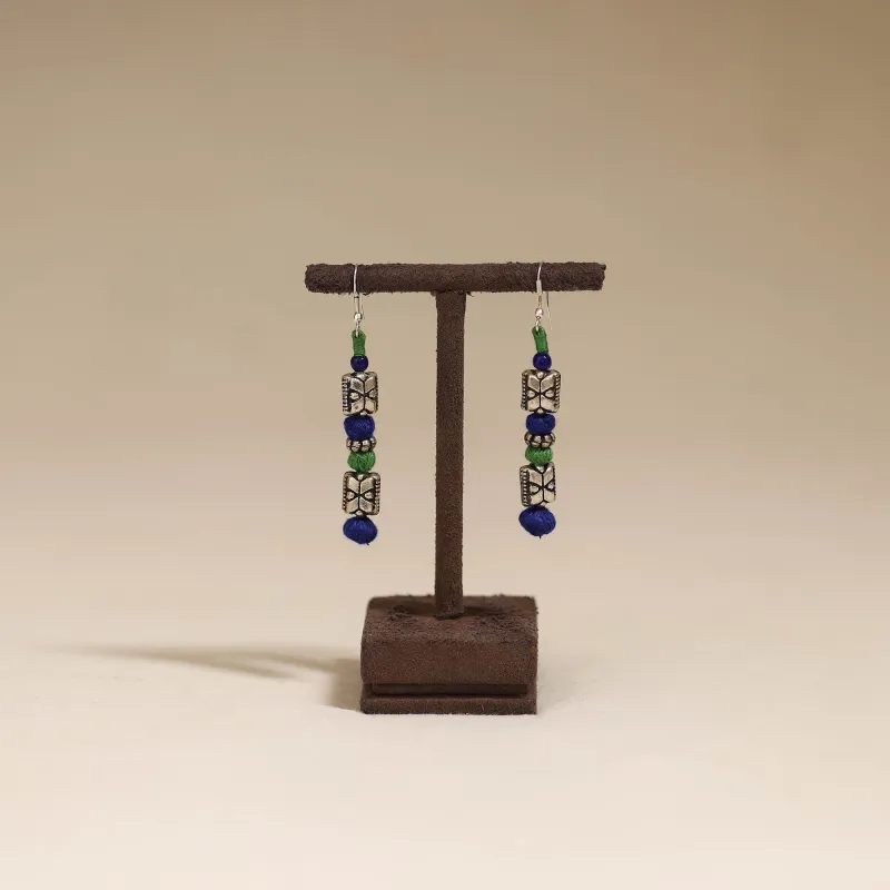 Blue - Patwa Thread Beads Earrings by Kailash Patwa 52 sold by Itokri
