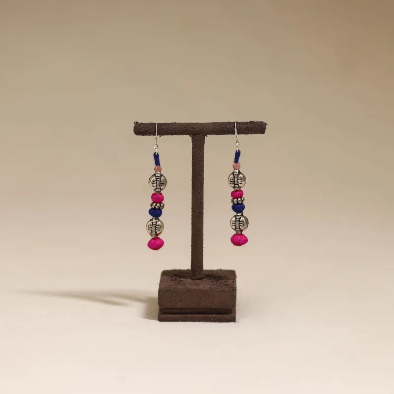 Pink - Patwa Thread Beads Earrings by Kailash Patwa 47 sold by Itokri
