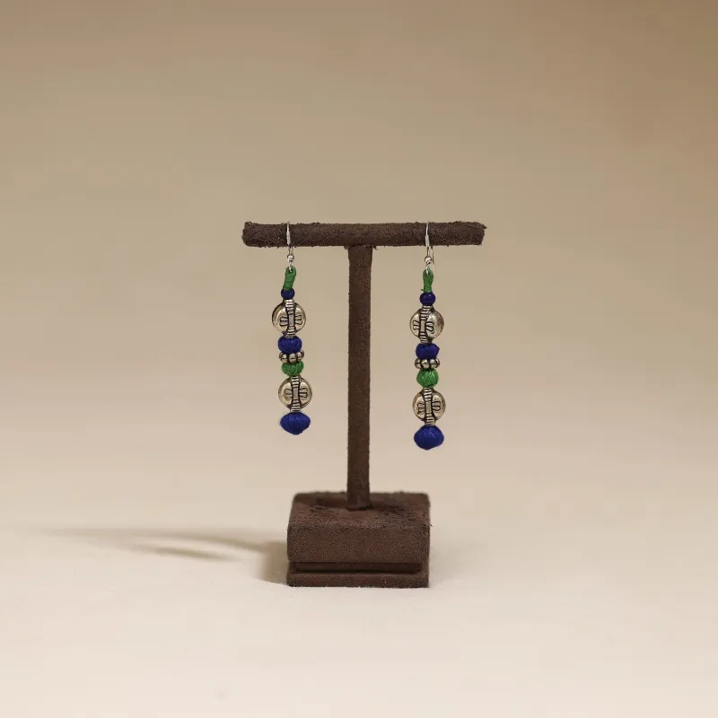 Blue - Patwa Thread Beads Earrings by Kailash Patwa 46 sold by Itokri