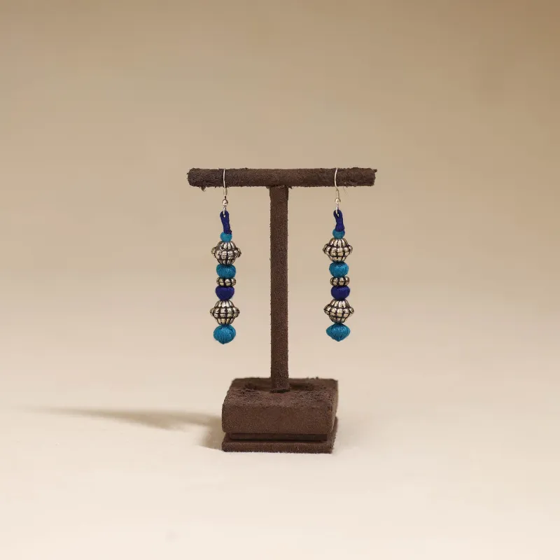 Blue - Patwa Thread Beads Earrings by Kailash Patwa 42 sold by Itokri
