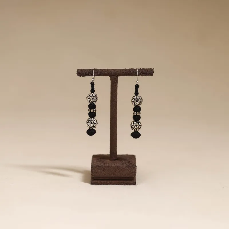 Black - Patwa Thread Beads Earrings by Kailash Patwa 31 sold by Itokri
