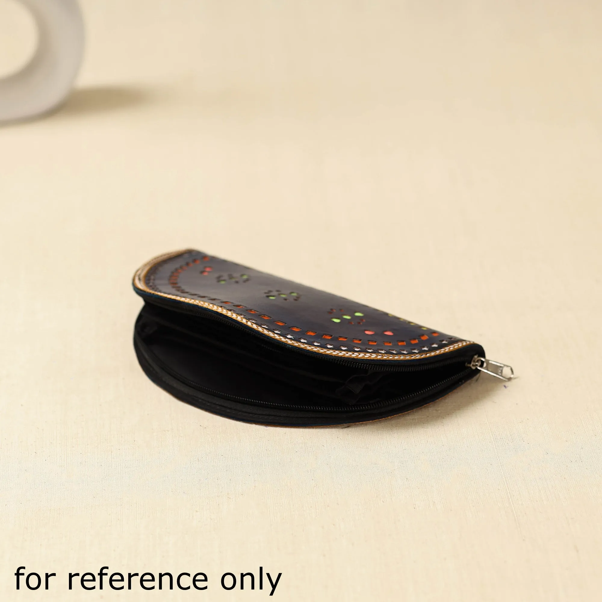 Maroon - Handcrafted Kutch Leather Clutch / Wallet 52 sold by Itokri product image thumbnail 4