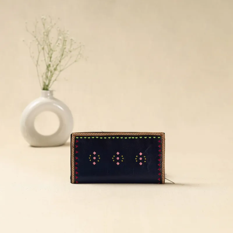 Black - Handcrafted Kutch Leather Clutch / Wallet 43 sold by Itokri