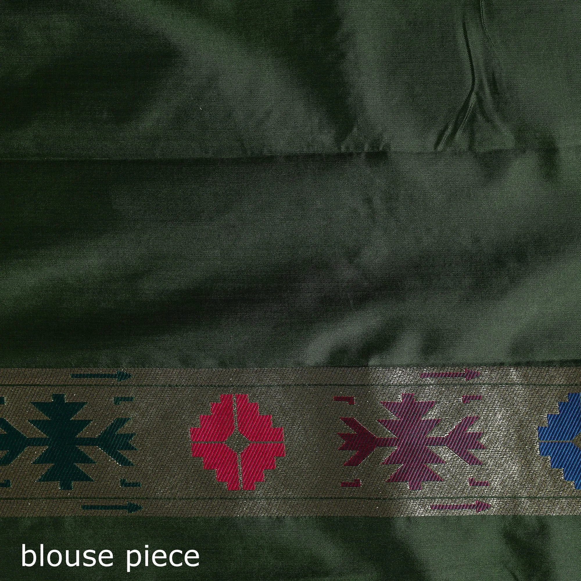 Green - Bangalore Silk Paithani Saree 15 sold by Itokri product image thumbnail 5
