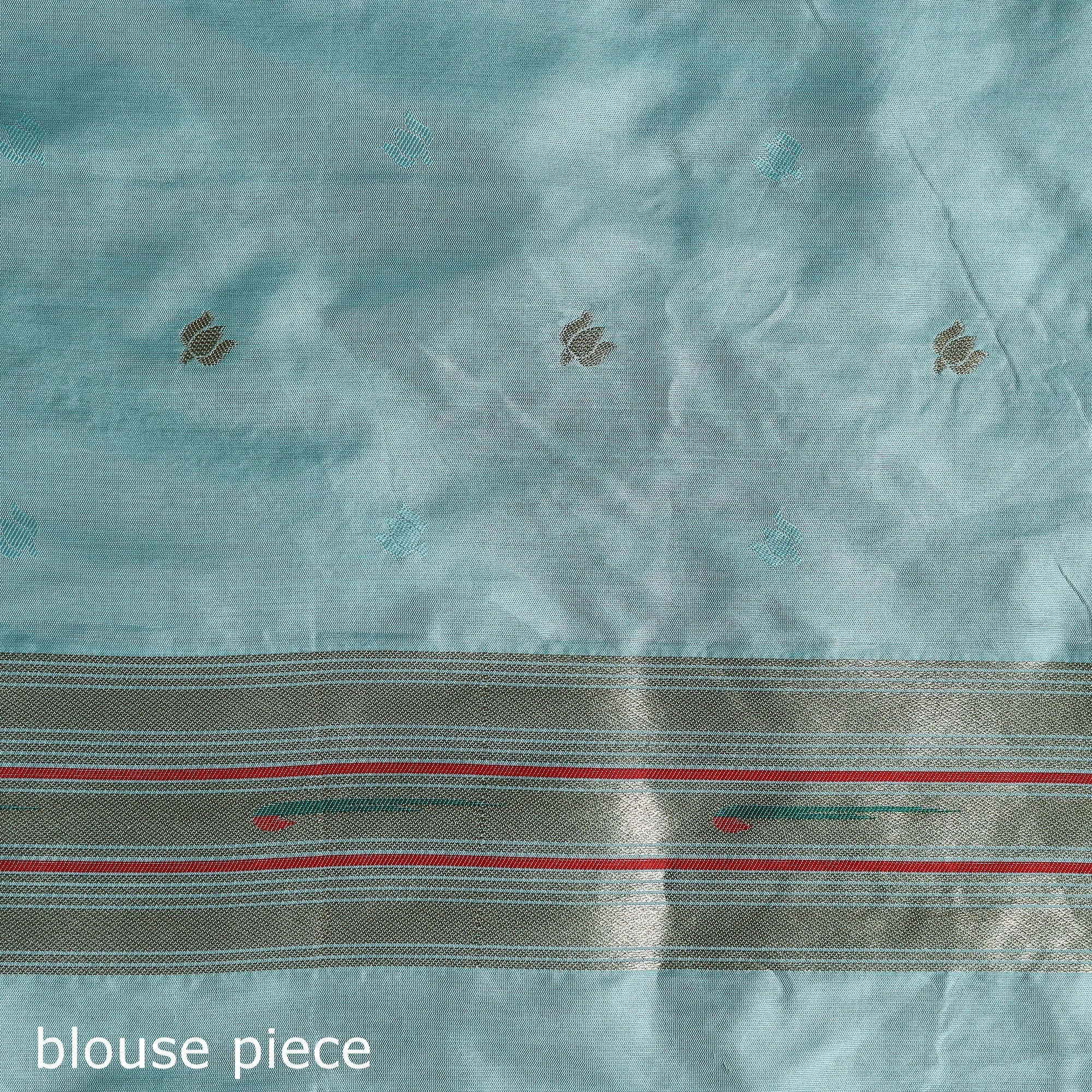 Blue - Bangalore Silk Paithani Saree 07 sold by Itokri product image thumbnail 5
