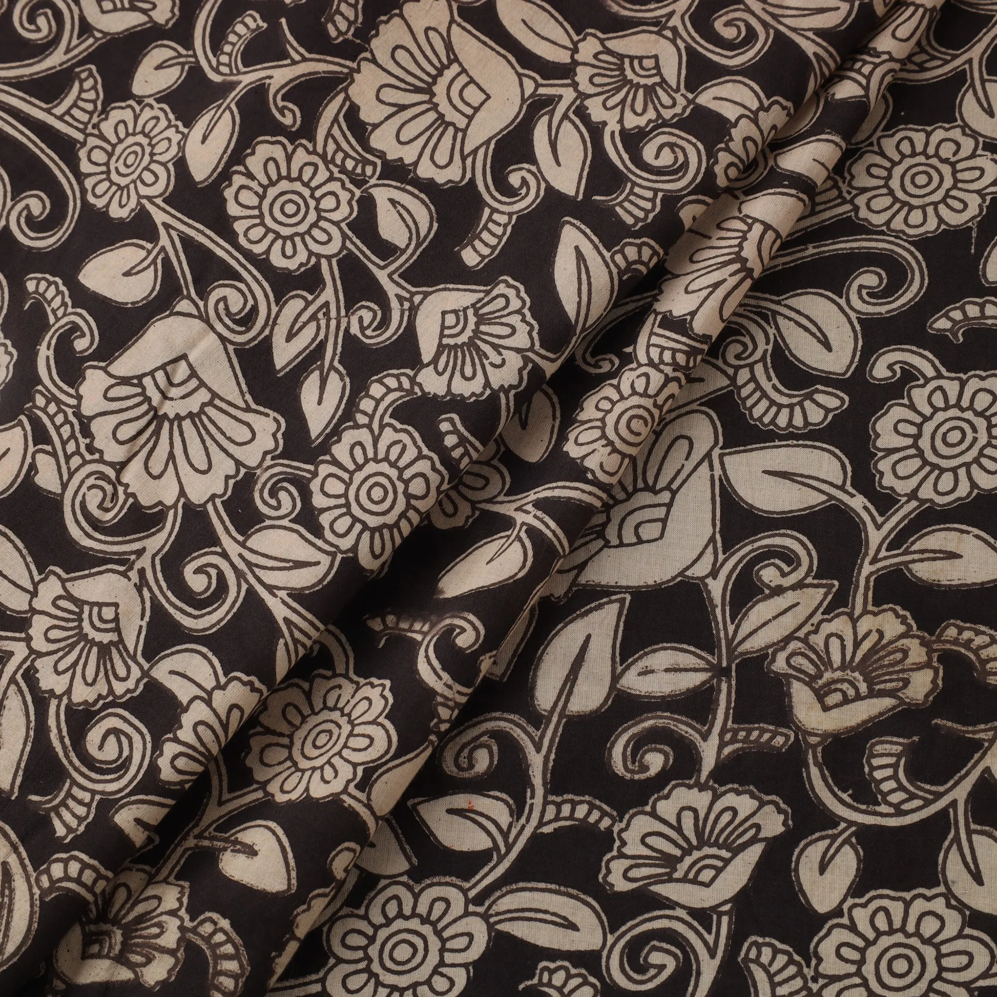 Black - Printed Kalamkari Cotton Fabric 28 sold by Itokri product image thumbnail 2