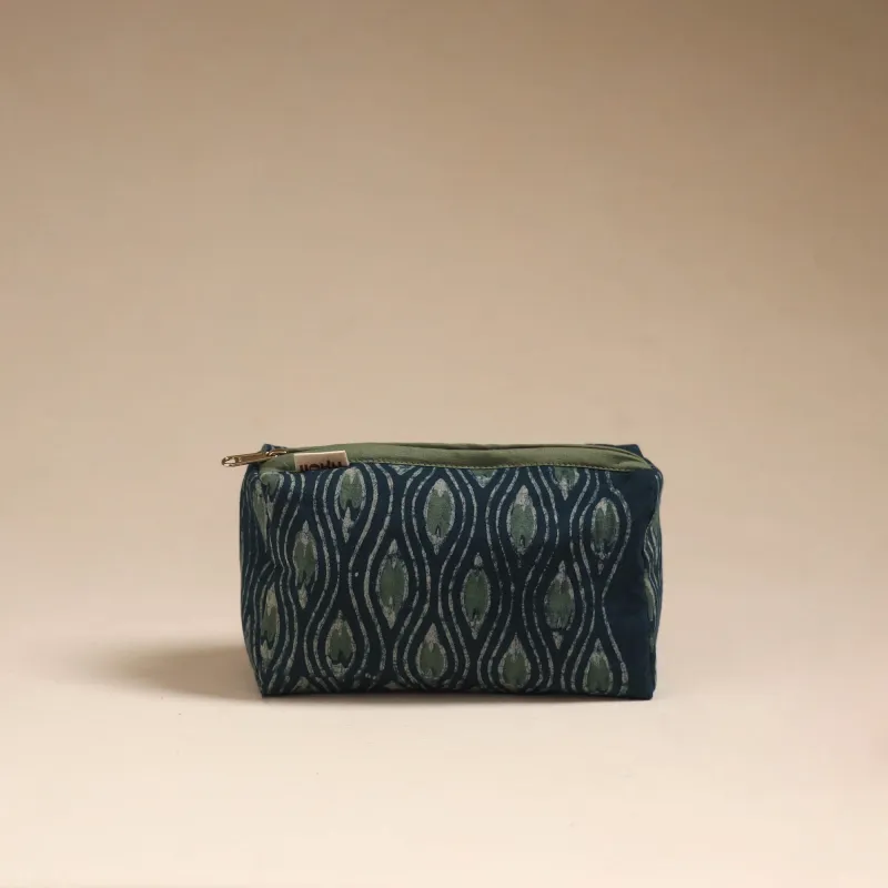 Blue - Handcrafted Fabric Toiletry Pouch 03 made by Itokri