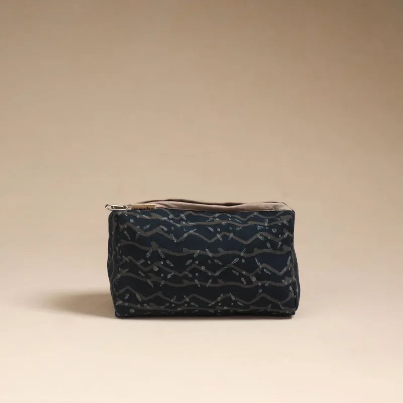 Blue - Handcrafted Fabric Toiletry Pouch 05 sold by Itokri