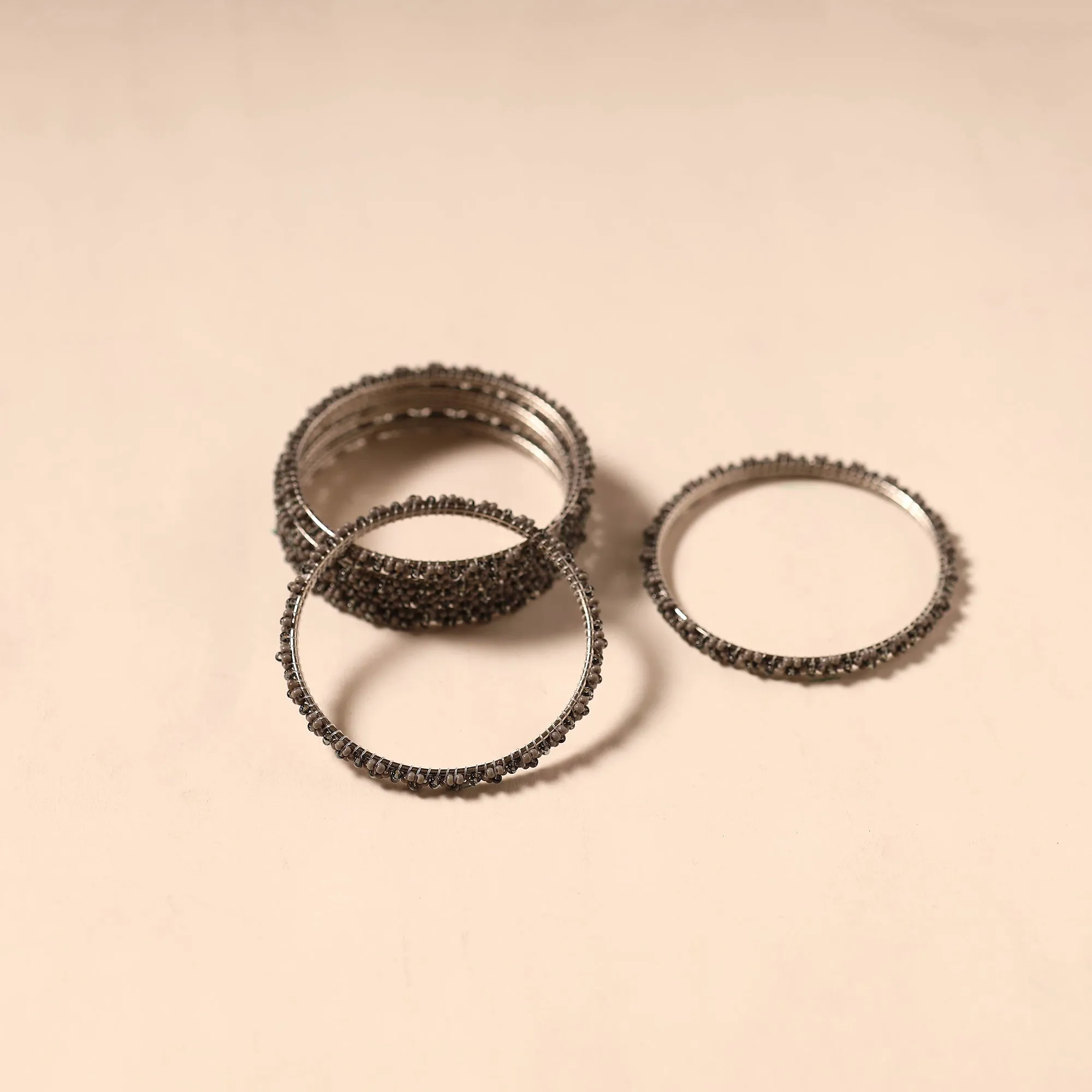 Brown - Hapur Flower Beadwork Bangles by Aagaz (Set of 6) 07 sold by Itokri