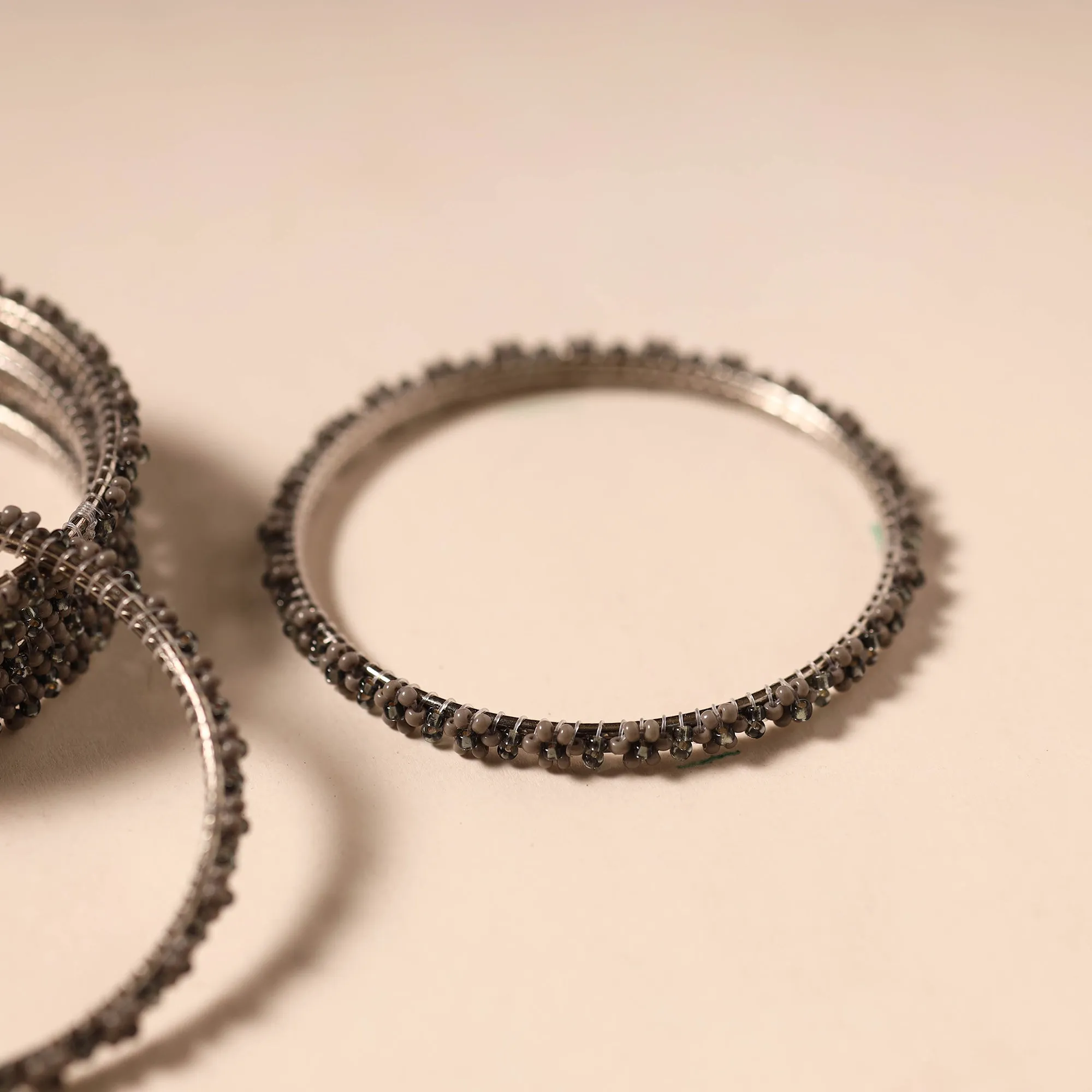 Brown - Hapur Flower Beadwork Bangles by Aagaz (Set of 6) 07 sold by Itokri product image thumbnail 2