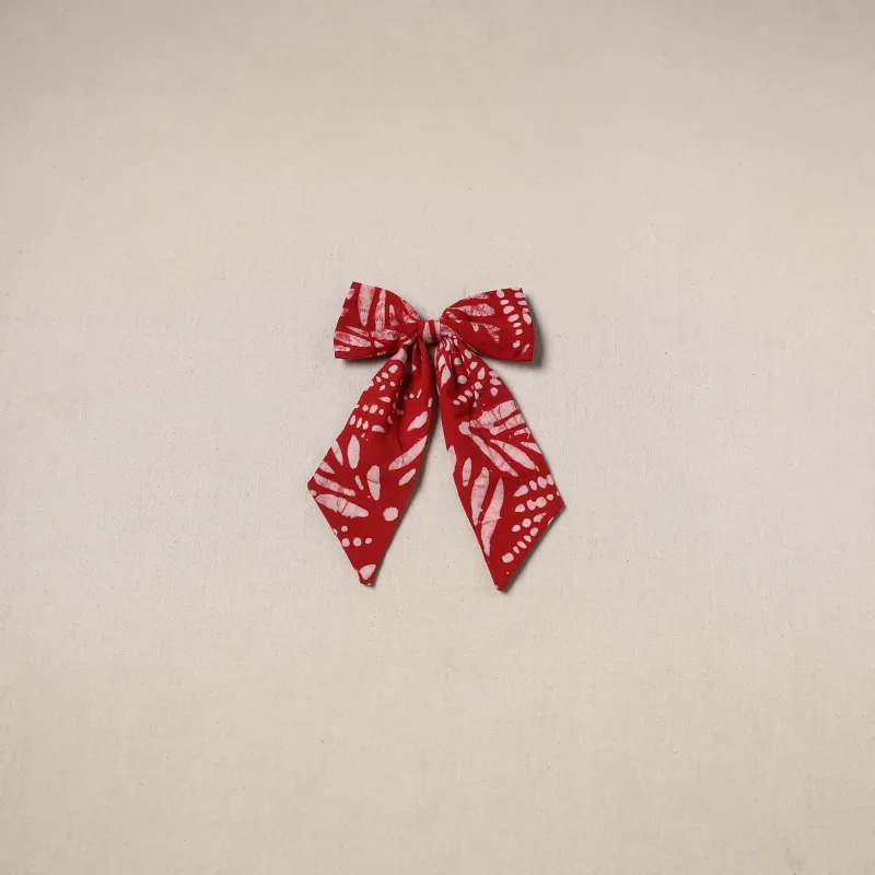 Red - Handmade Women's Bow Hair Clip 53 made by Itokri