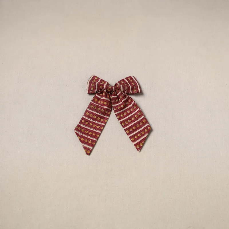 Red - Handmade Women's Bow Hair Clip 52 made by Itokri