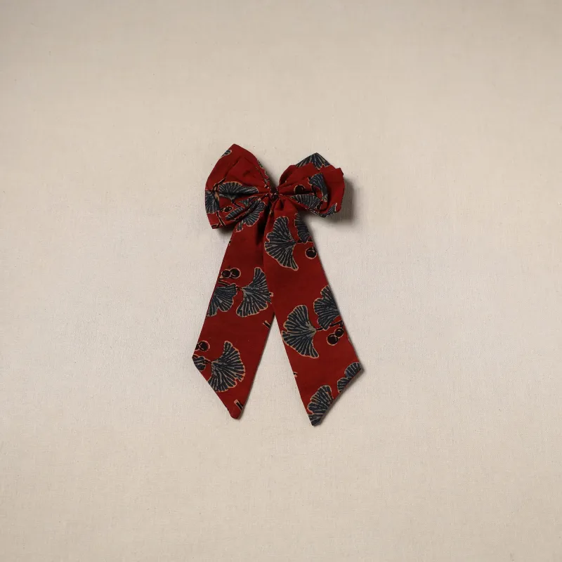Red - Handmade Women's Bow Hair Clip 43 made by Itokri