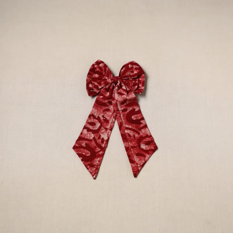 Red - Handmade Women's Bow Hair Clip 34 made by Itokri