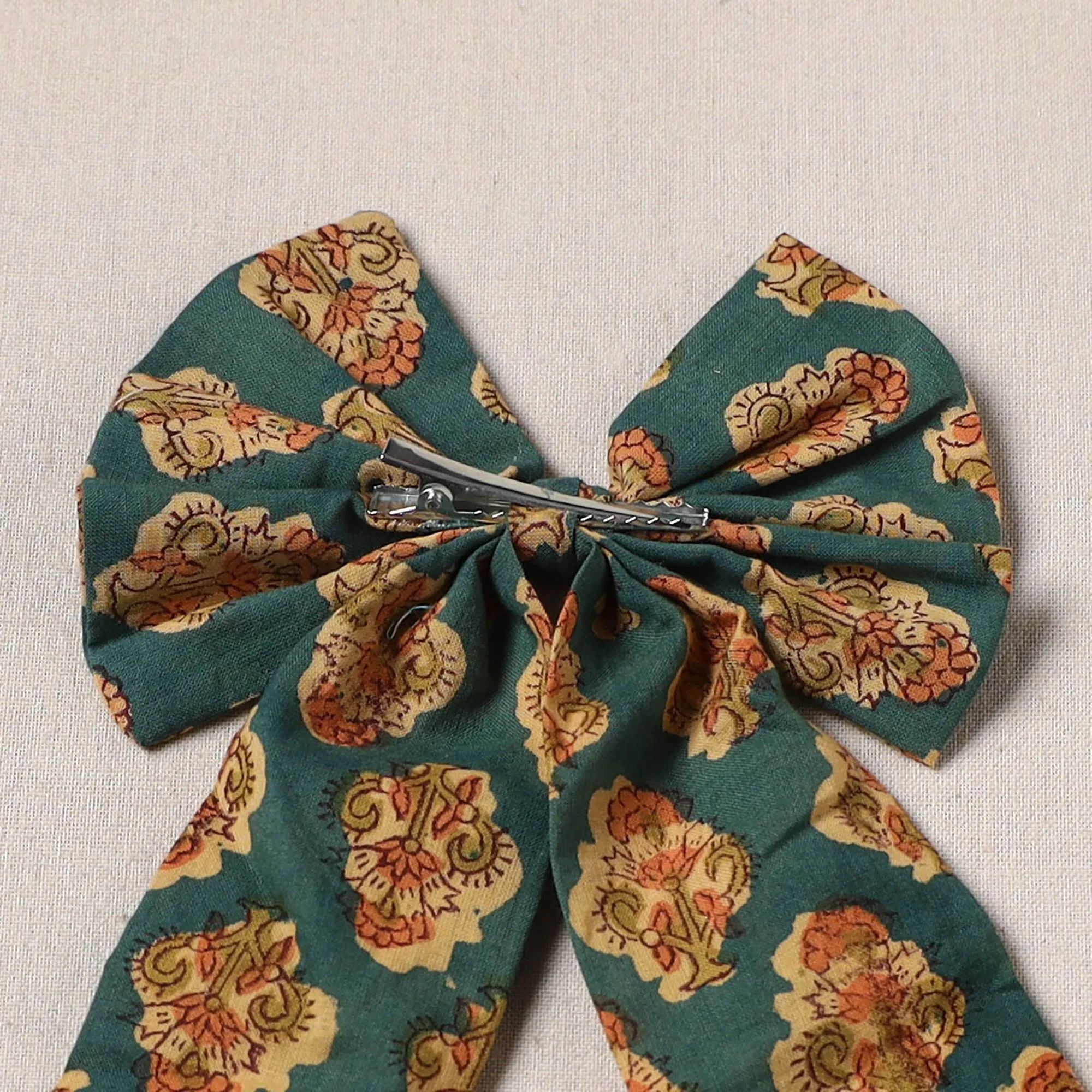Green - Handmade Women's Bow Hair Clip 03 sold by Itokri product image thumbnail 3