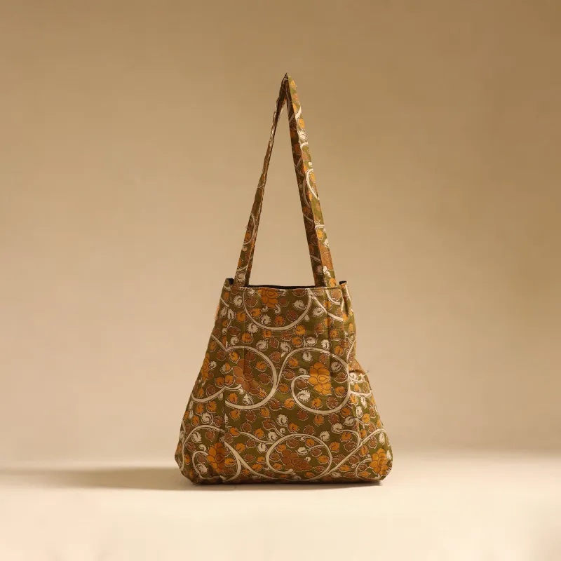 Green - Handcrafted Fabric Jhola Bag 39 sold by Itokri