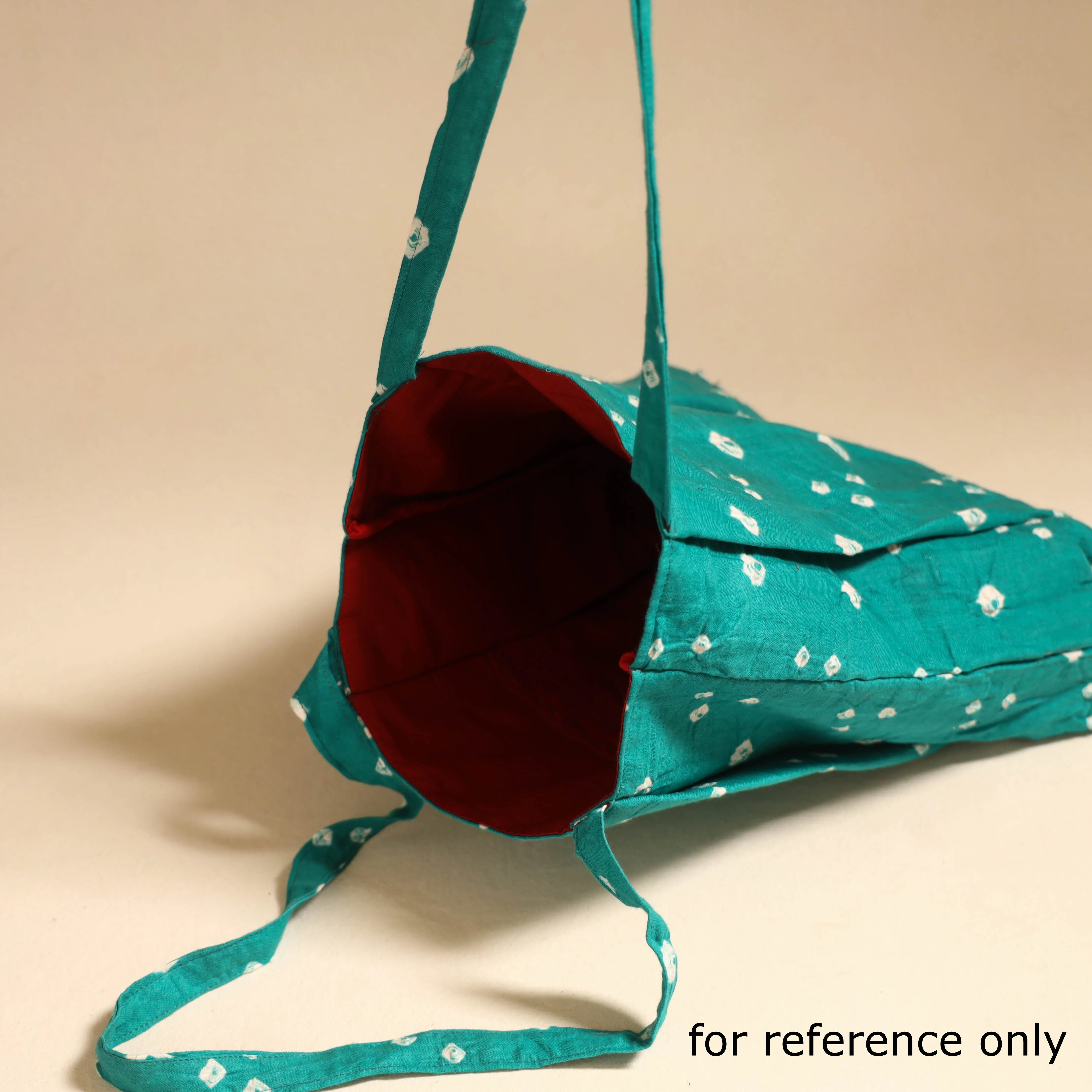 Maroon - Handcrafted Fabric Jhola Bag 38 sold by Itokri product image thumbnail 3