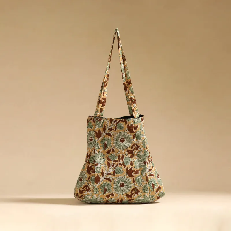 Beige - Handcrafted Fabric Jhola Bag 24 sold by Itokri
