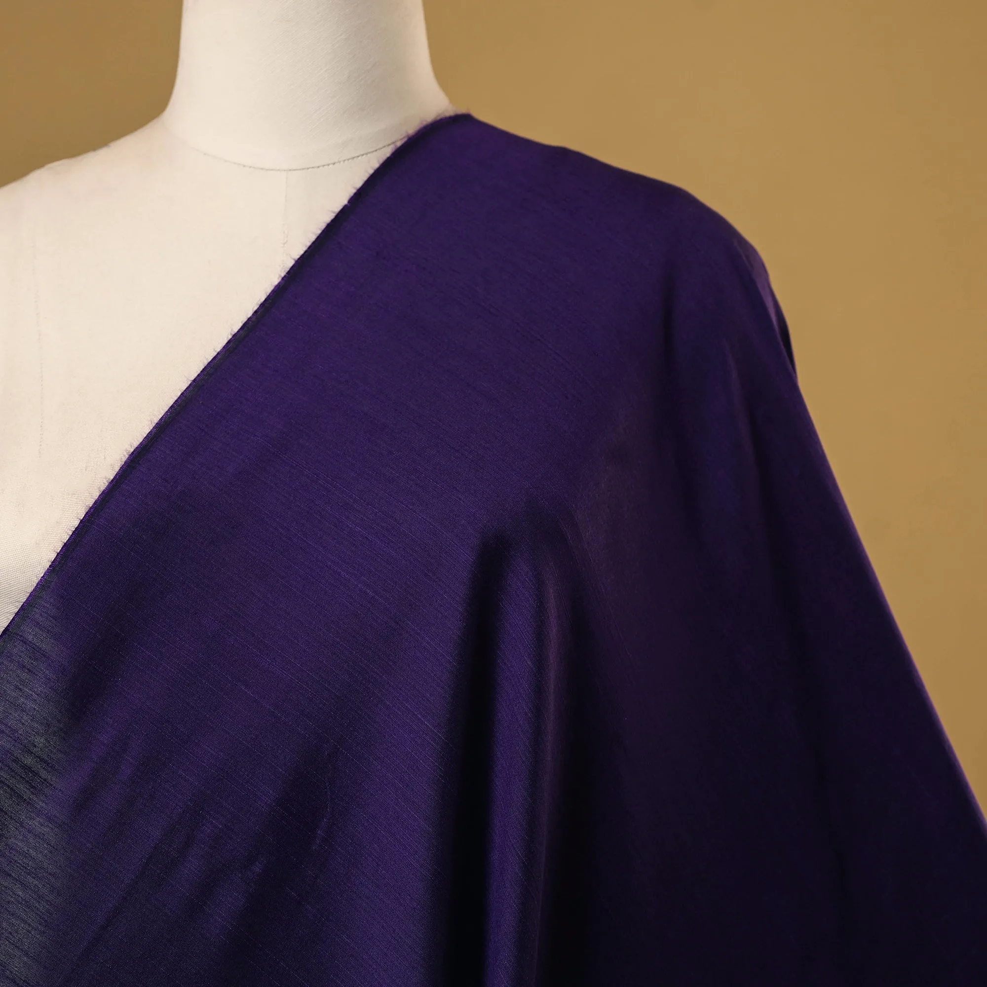 Purple - Slub Silk Plain Fabric 02 sold by Itokri product image thumbnail 2