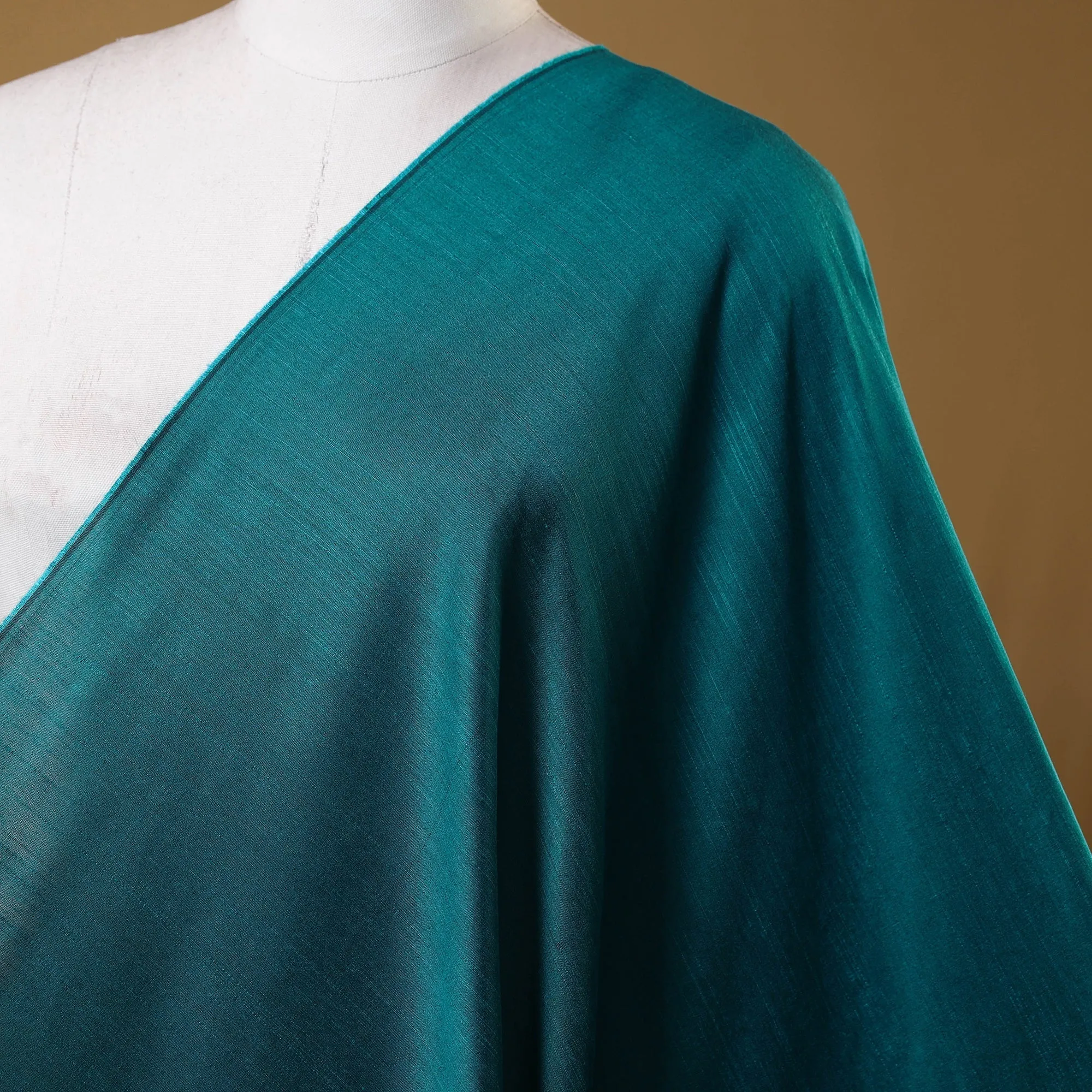 Green - Slub Silk Plain Fabric 18 sold by Itokri product image thumbnail 2