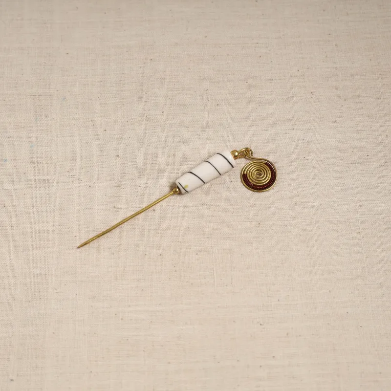 Yellow - Brass Metal Handcrafted Juda Pin 21 made by Itokri