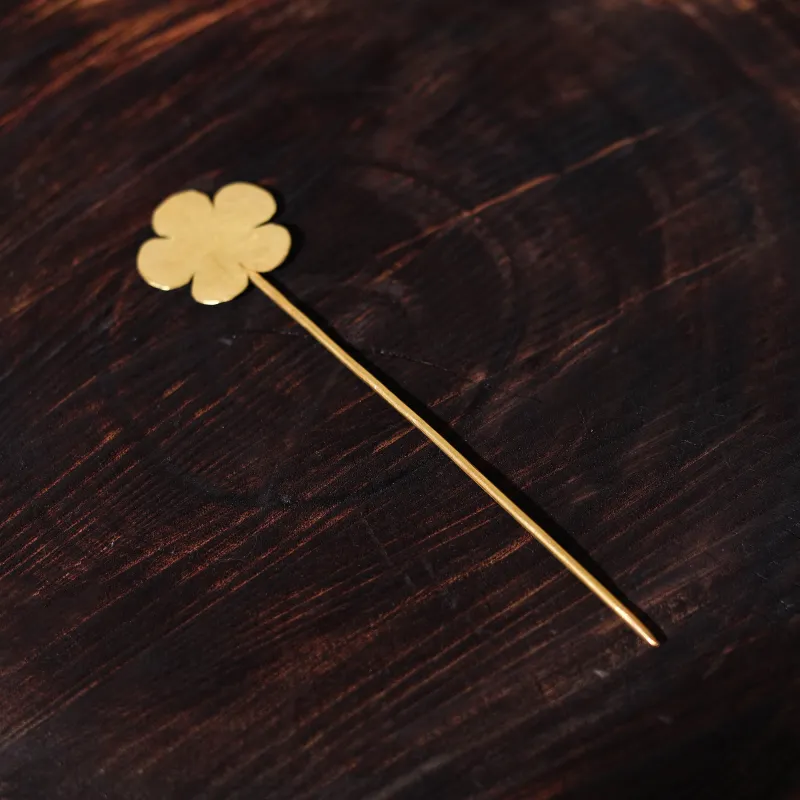 Yellow - Brass Metal Handcrafted Juda Pin 37 made by Itokri