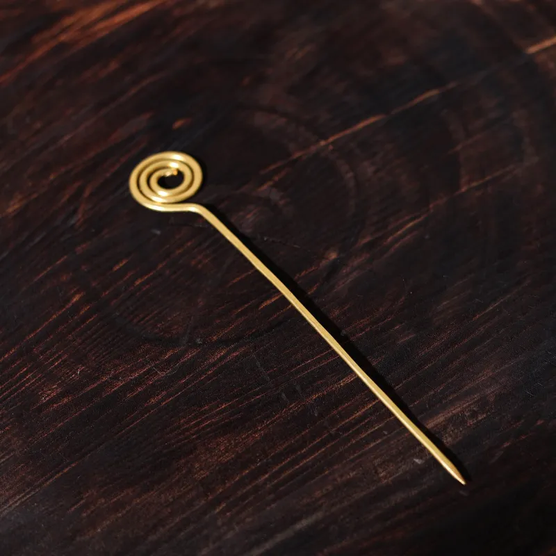 Yellow - Brass Metal Handcrafted Juda Pin 19 made by Itokri