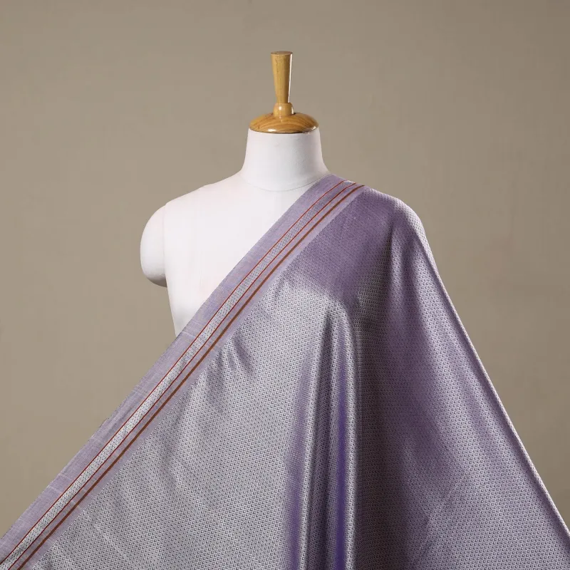 Purple - Karnataka Weave Cotton Khun Fabric 04 sold by Itokri