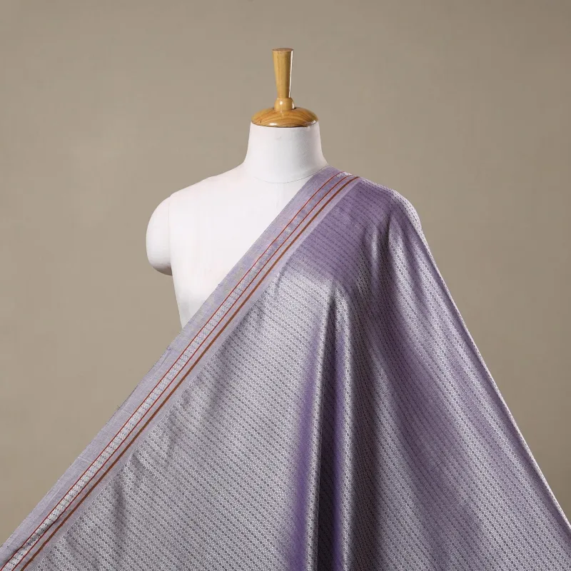 Purple - Karnataka Weave Cotton Khun Fabric 10 sold by Itokri