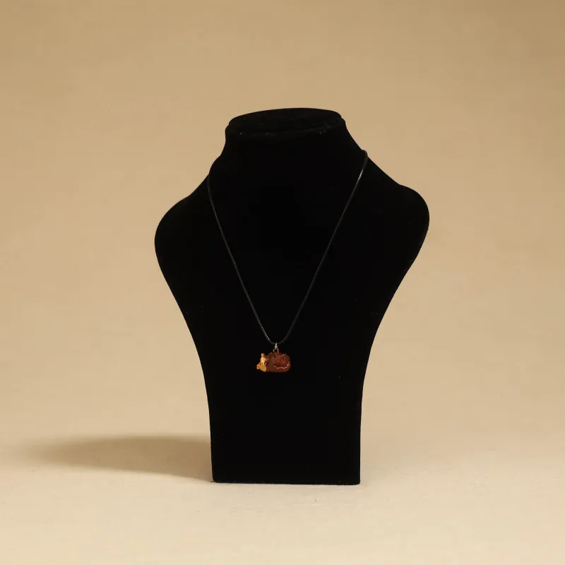 Brown - Quirklets Handpainted Clay Mouse Pendant Necklace 35 sold by Itokri