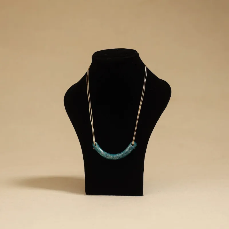 Green - Quirklets Handpainted Clay Pendant Necklace 06 sold by Itokri