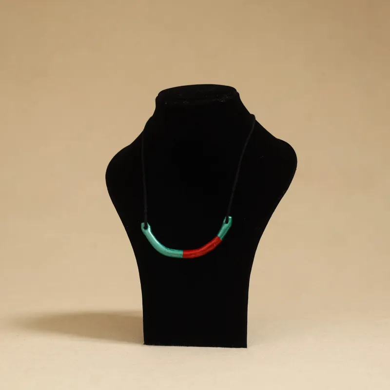 Multicolor - Quirklets Handpainted Clay Pendant Necklace 18 sold by Itokri