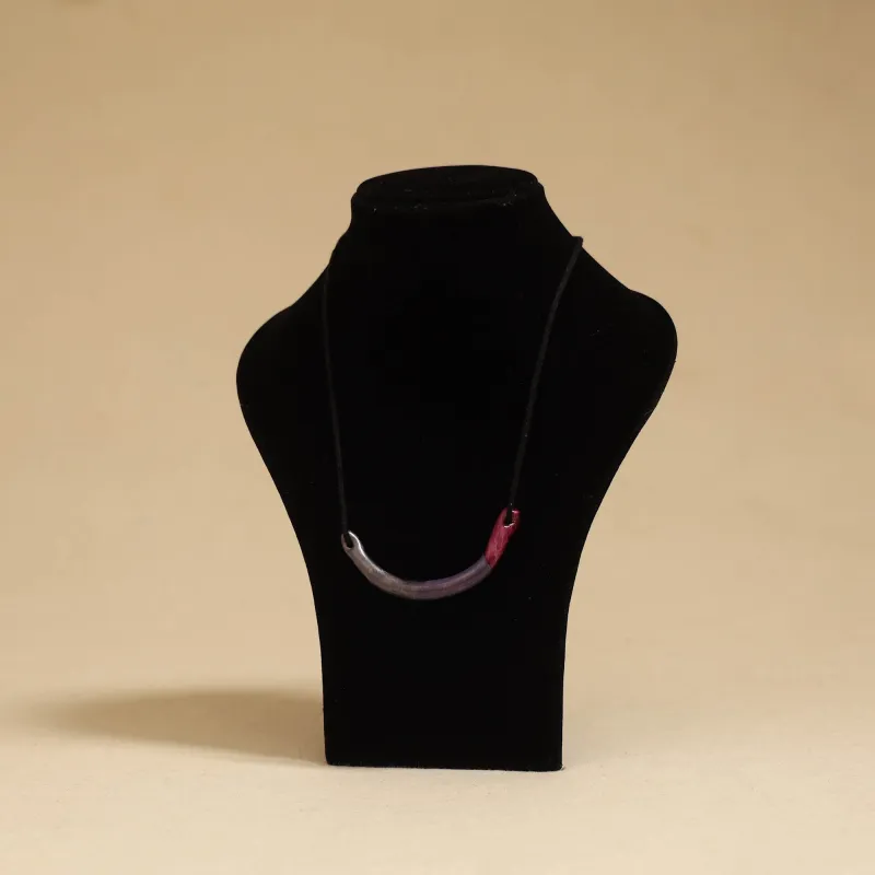 Purple - Quirklets Handpainted Clay Pendant Necklace 20 sold by Itokri