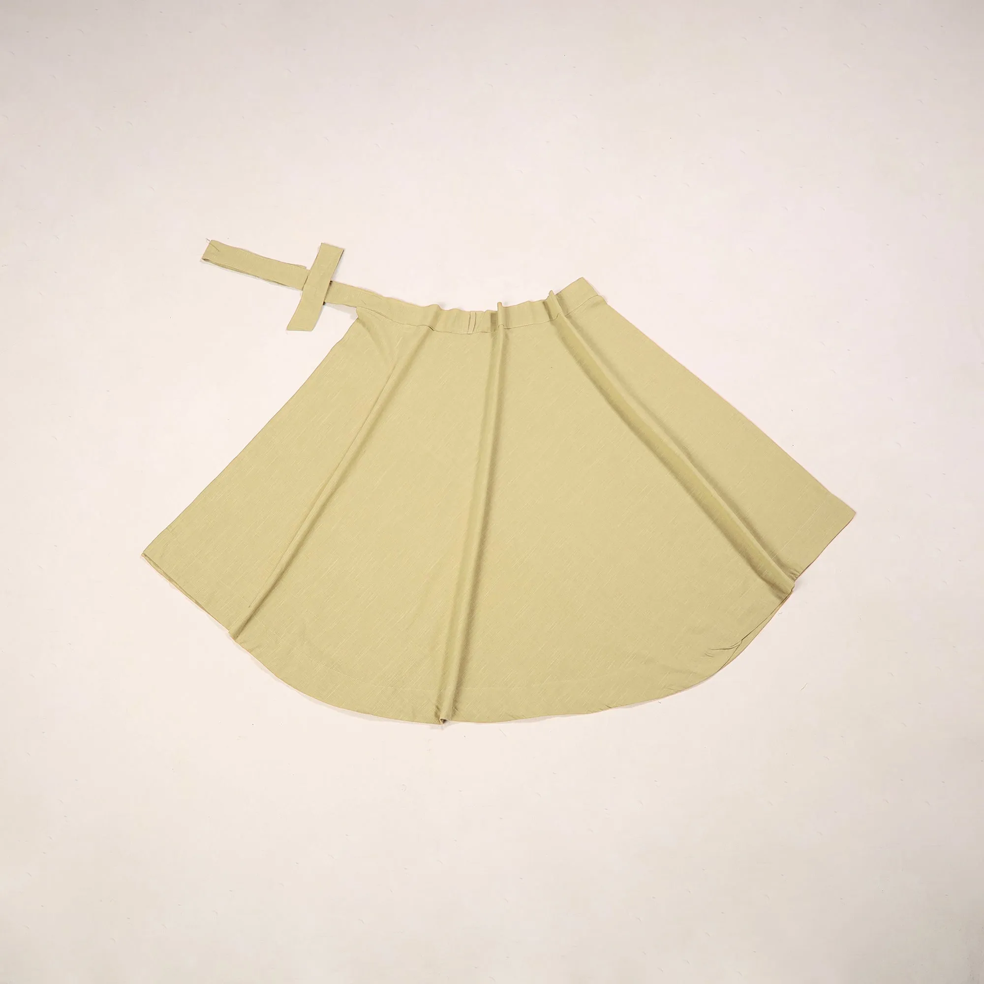 Yellow - Jhiri Handloom Cotton Wrap Around Skirt 44 sold by Itokri product image thumbnail 3